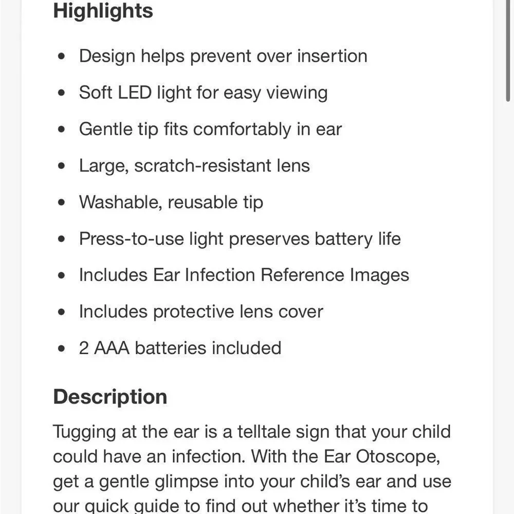 Safety 1st Ear Otoscope brand new in box